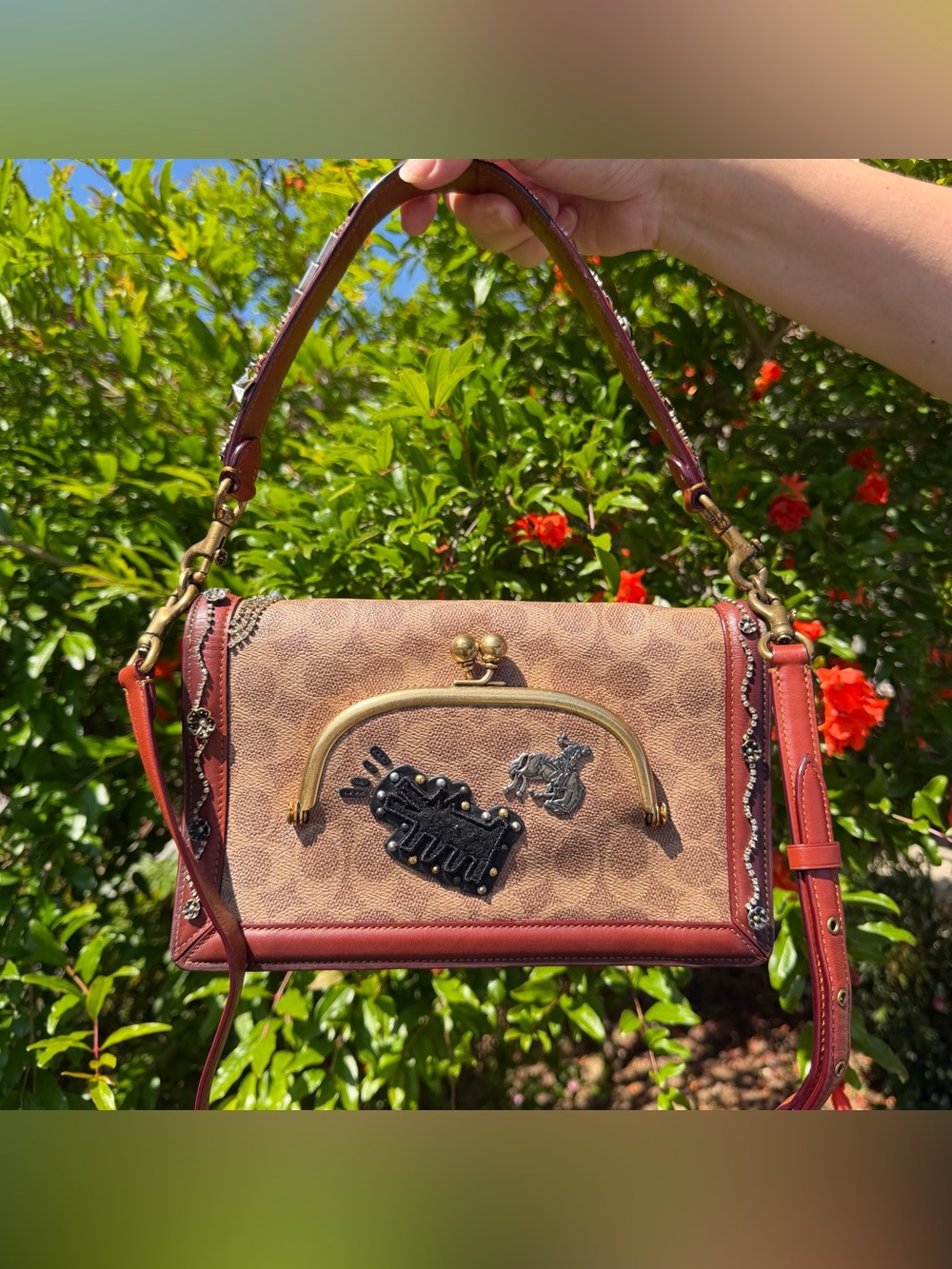 Coach X Keith Haring Riley In Signature Patchwork 31071 - Picture 5 of 15
